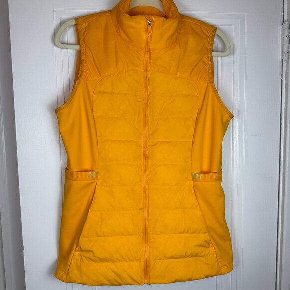 Lululemon Lightweight Quilted Puffer Vest – Marigold Yellow - Size 12 - Picture 2 of 8
